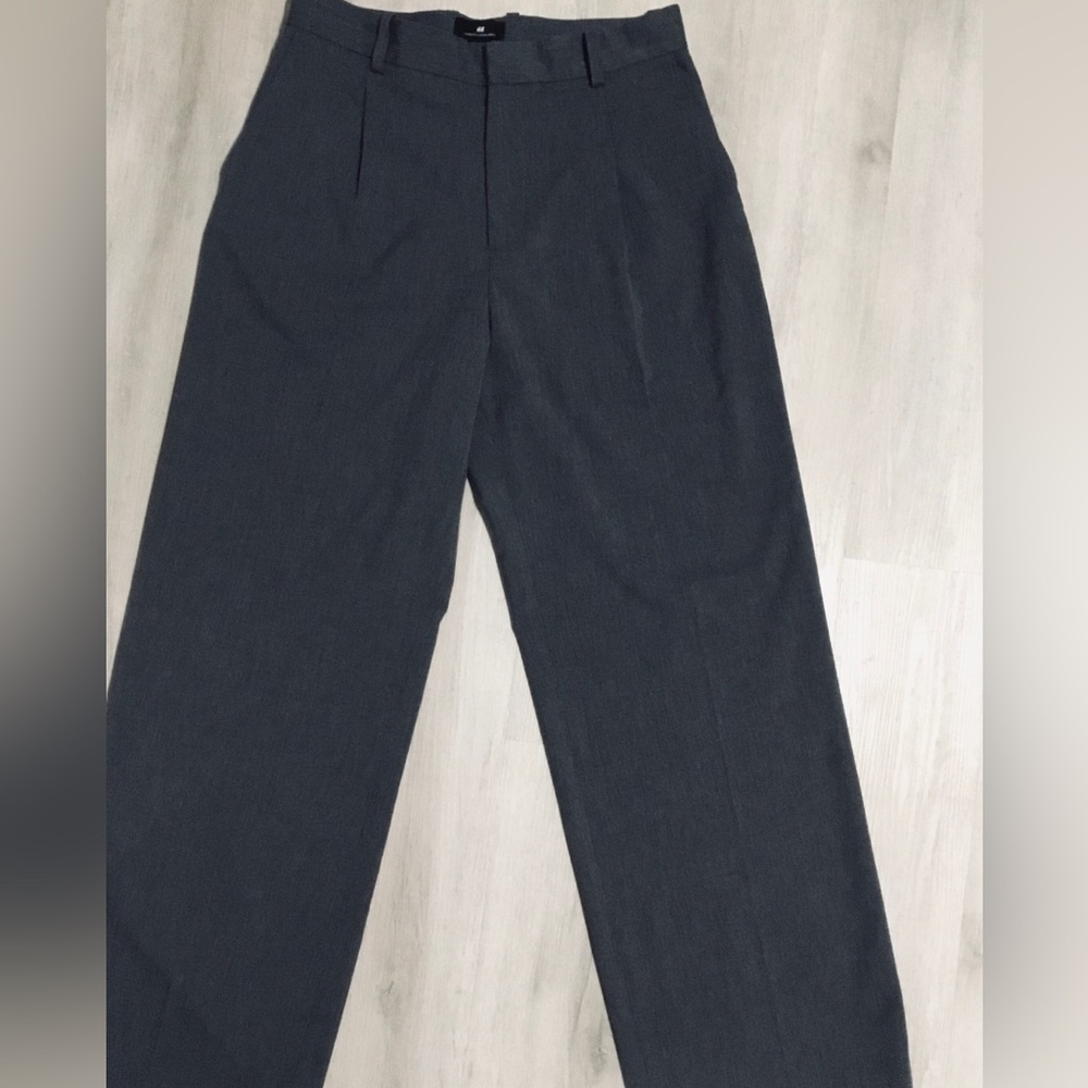 H&M Gray Loose Fit Pleated Slacks Men’s Pants Size 29